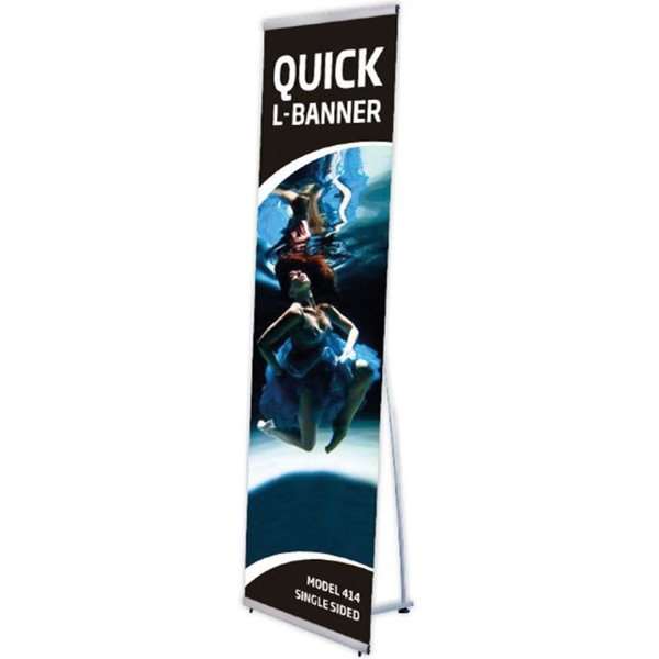 Quick L - Banner Enkeltsidet Uden Banne Rog Print 50x200cm
