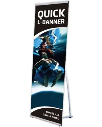 Quick   L - Banner   Stander    Enkeltsidet    80   X   200   Cm