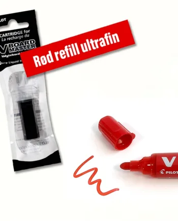 Refill   Til   Ultrafin   Whiteboardmarker   Fra   Pilot    Rød
