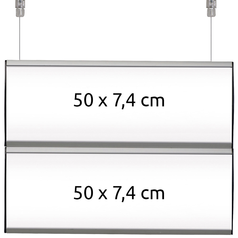 Skiltesystem Til Loftmontage Dobbeltsidet Stk 50 X 14 Cm