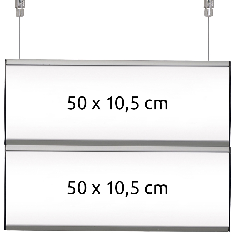 Skiltesystem Til Loftmontage Dobbeltsidet Stk 50 X 10 Cm