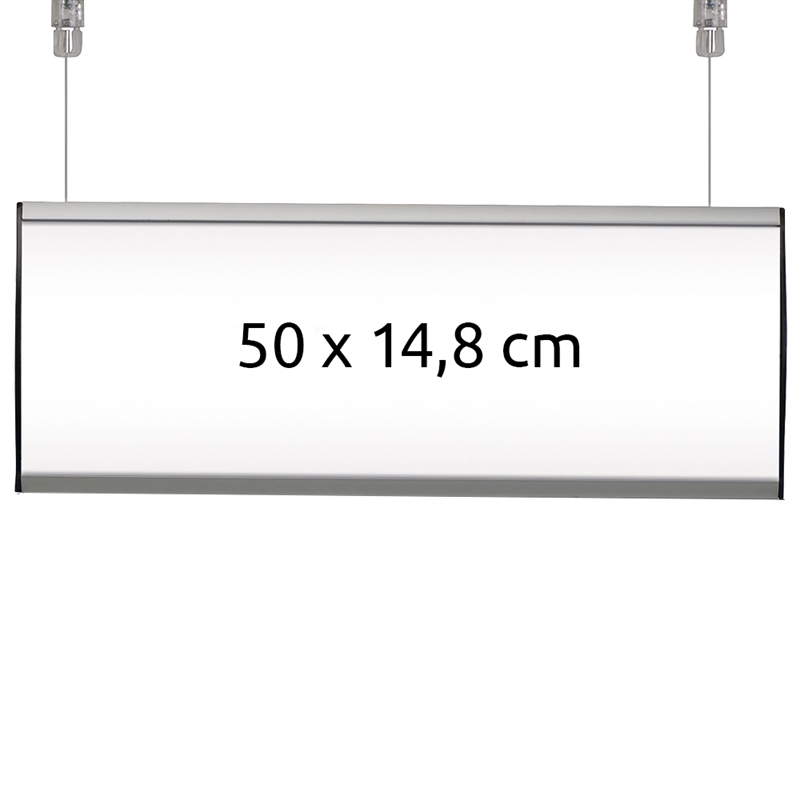 Skiltesystem Til Loftmontage Dobbeltsidet Stk 50 X 14 Cm