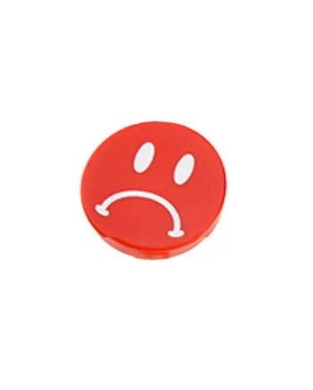 Smiley   Magnet    Rød    Sur   Smiley