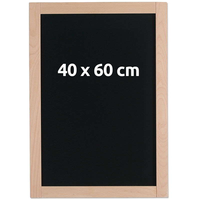 Sort Kridttavle Med 38 Mm Træramme 40 X 60 Cm