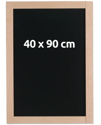 Sort   Kridttavle   Med   38   Mm   Træramme    40   X   90   Cm