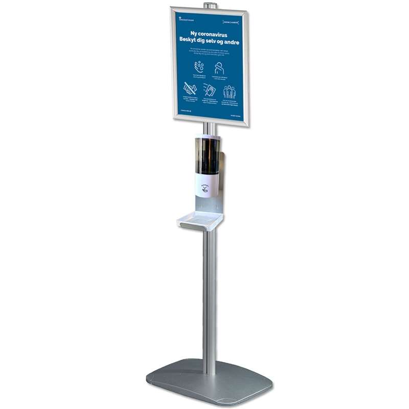 Spritstander Med 500 Ml Dispenser Minimultistand Og A4 Ramme
