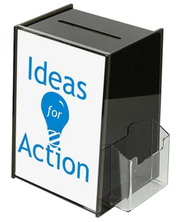 Tip   Box    Sort    Med   A4   Infodisplay   Og   Kortholder