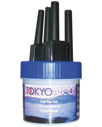 Tokyo   Alco    Sæt   Med       Filtpenne    Blå