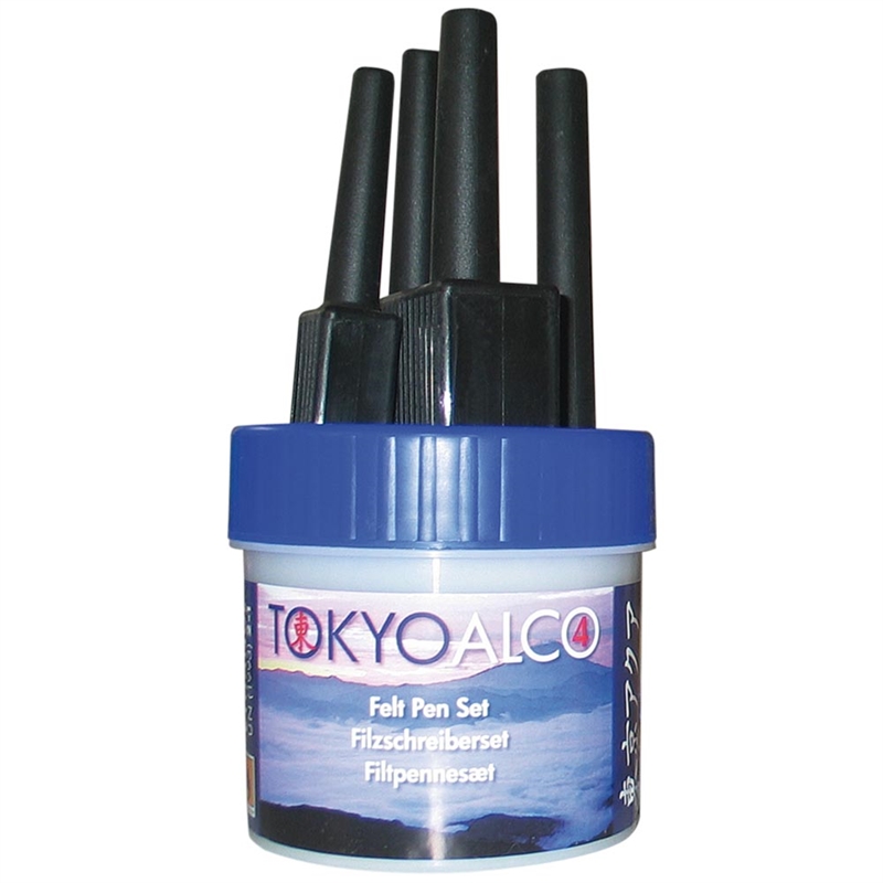 Tokyo Alco Sæt Med Filtpenne Blå