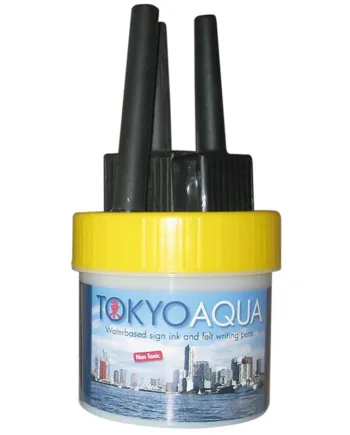 Tokyo   Aqua    Sæt   Med       Filtpenne    Gul