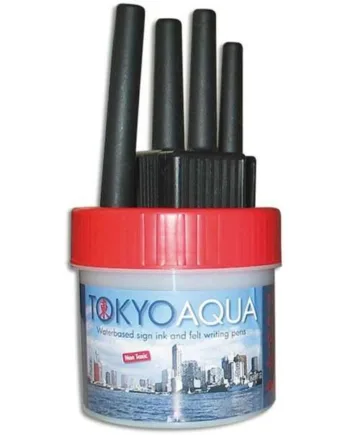 Tokyo   Aqua    Sæt   Med       Filtpenne    Rød