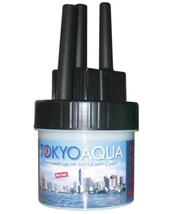 Tokyo   Aqua    Sæt   Med       Filtpenne    Sort