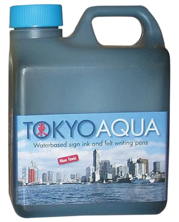 Tokyo   Aqua   Skilteblæk        Liter    Blå