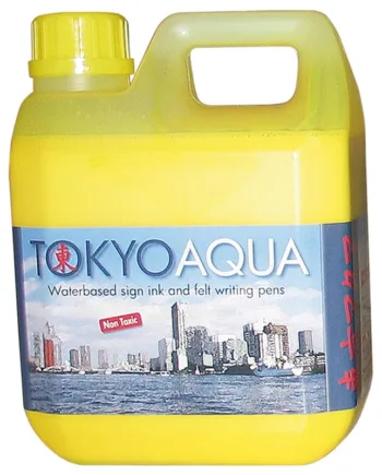 Tokyo   Aqua   Skilteblæk        Liter    Gul