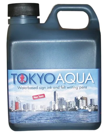 Tokyo   Aqua   Skilteblæk        Liter    Sort