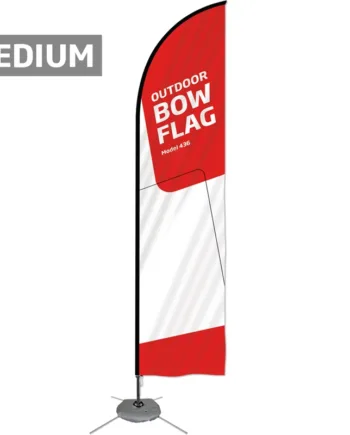 Udendørs   Buet   Flag    Medium    Inkl    Flag   Og   Cross   Fod