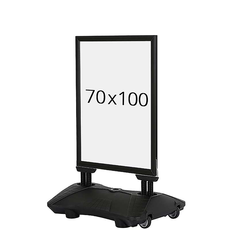 Wind - Pro Waterbase Gadeskilt Sort 70 X 100 Cm