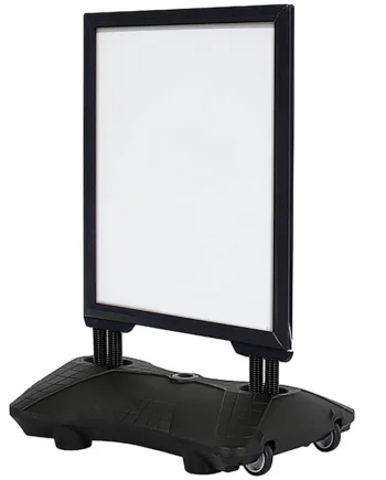 Wind - Sign   Waterbase   Budget   Gadeskilt    70   X   100   Cm    Sort