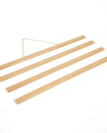 Wood   Poster   Hanger   I   Lys   Bøg    Plakatliste   I   Træ    Magnetisk   Sæt