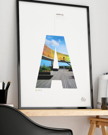 Aarhus - Plakat   Aros   21   X   29        A4    Kr    199  -