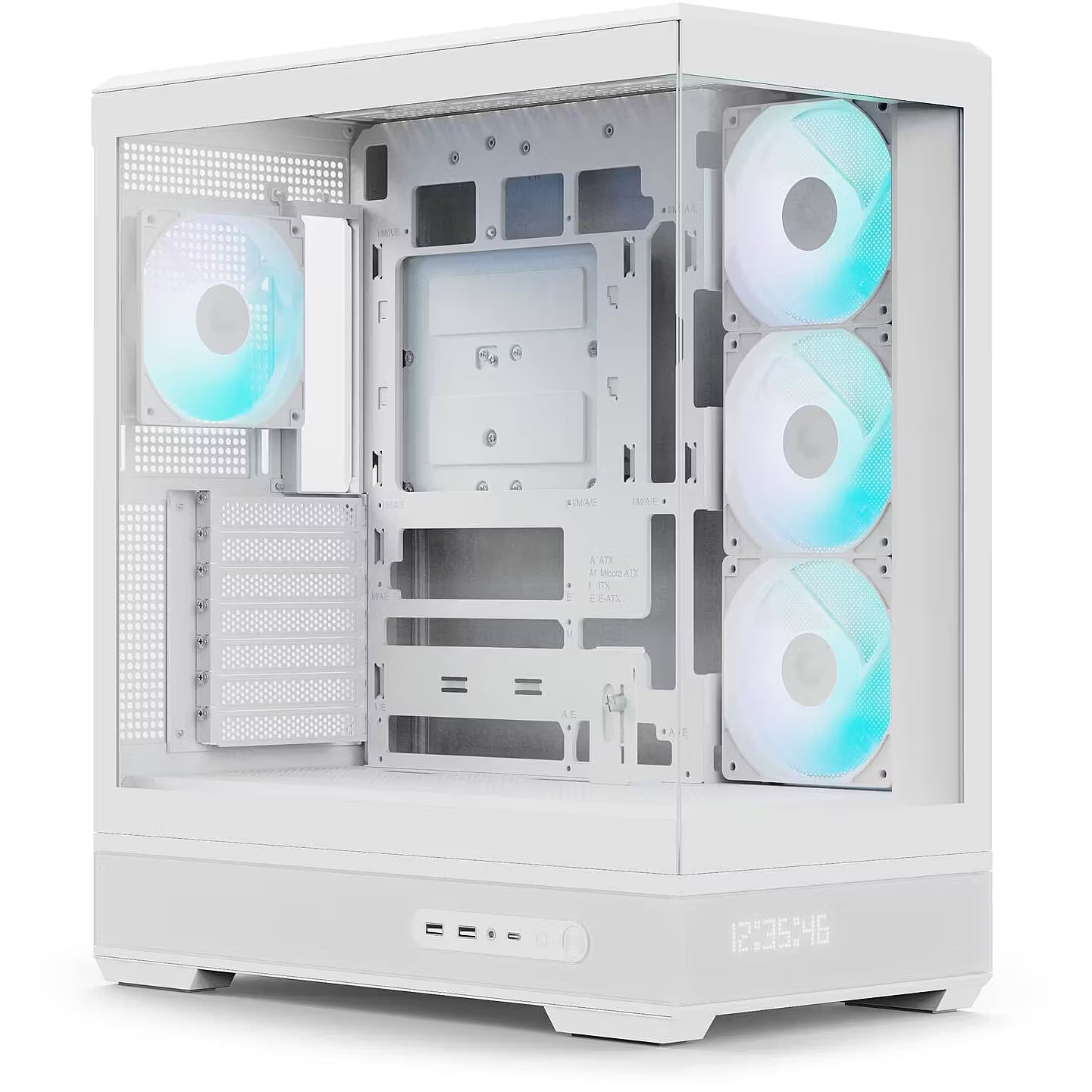 Aerocool   P500b   Digi    Mid - Tower   Case    White   Kabinet   Geekd   Dk