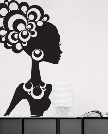 Afrikansk   Kvinde   Wallsticker