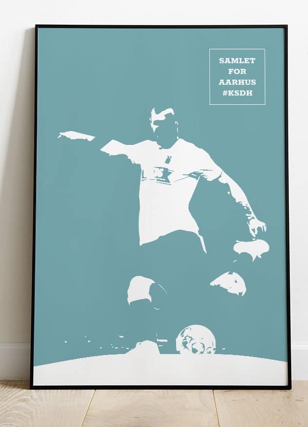 Agf   Ksdh   Fodboldplakat   Samlet   For   Aarhus   21   X   29        A4    Kr    199  -