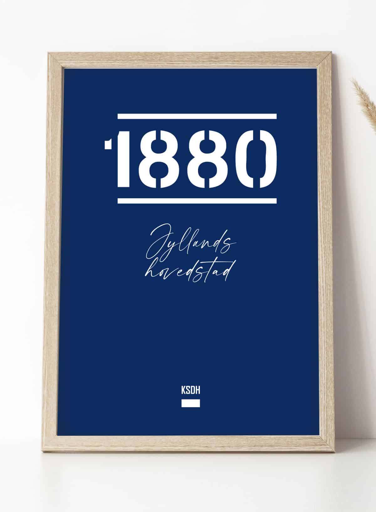 Agf - Plakat   1880   Jyllands   Hovedstad   21   X   29        A4    Kr    199  -