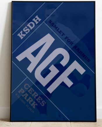Agf - Plakat   Samlet   For   Aarhus   29       X   21   Cm    A4    Kr    199  -