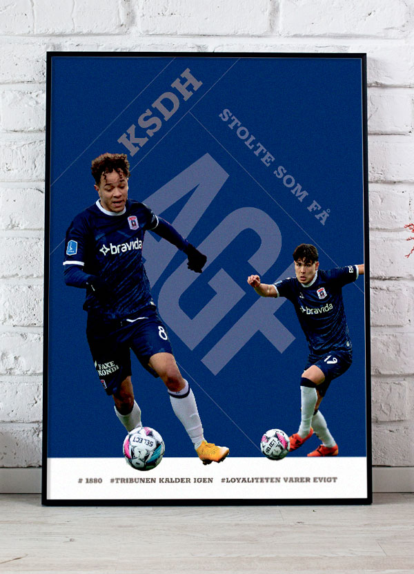 Agf - Plakat       Spillere   Anderson   Og   Kahl   21   X   29        A4    Kr    199  -