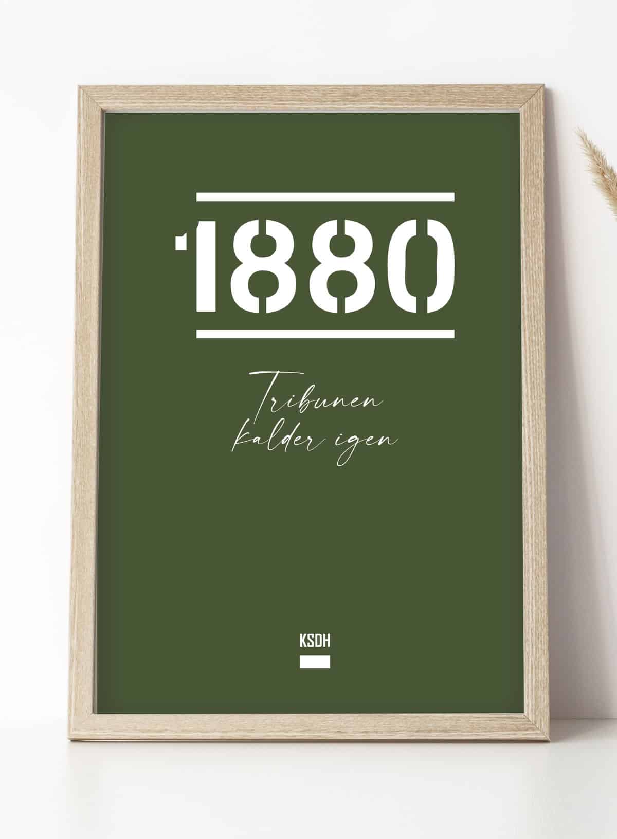 Agf - Plakat   1880   Tribunen   Kalder   Igen   21   X   29        A4    Kr    199  -