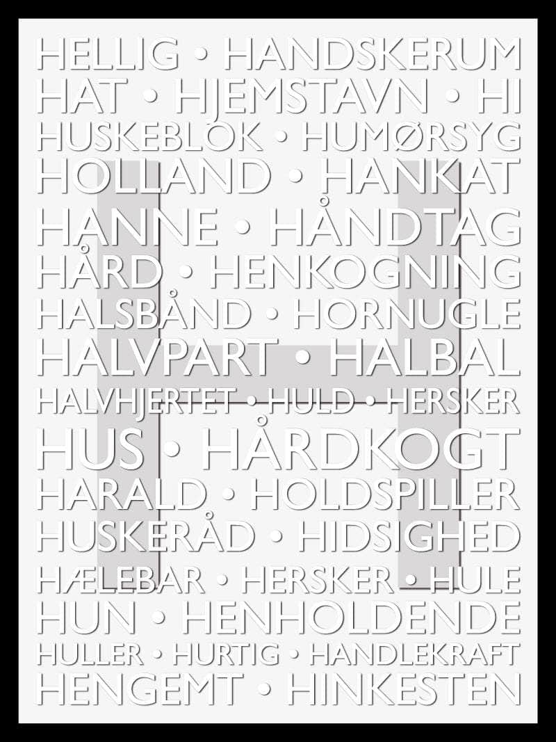 Alfabet   Plakat   H