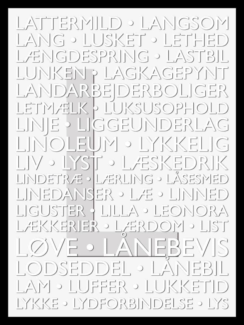 Alfabet   Plakat   L