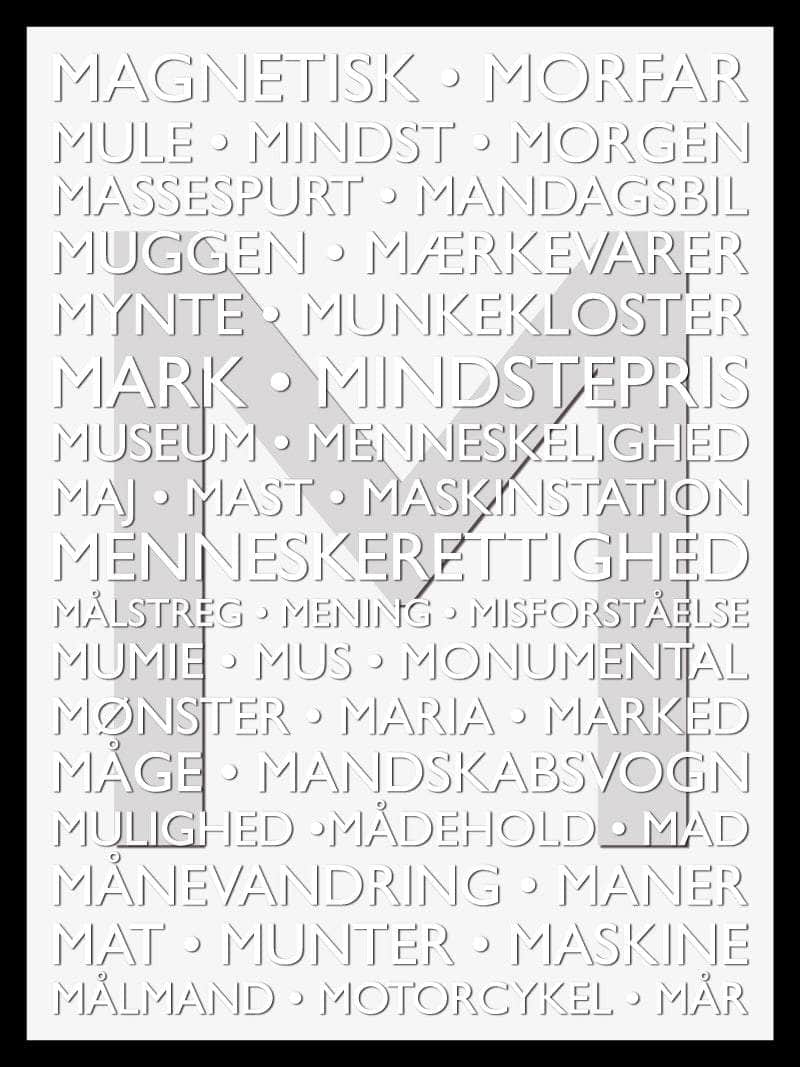 Alfabet   Plakat   M