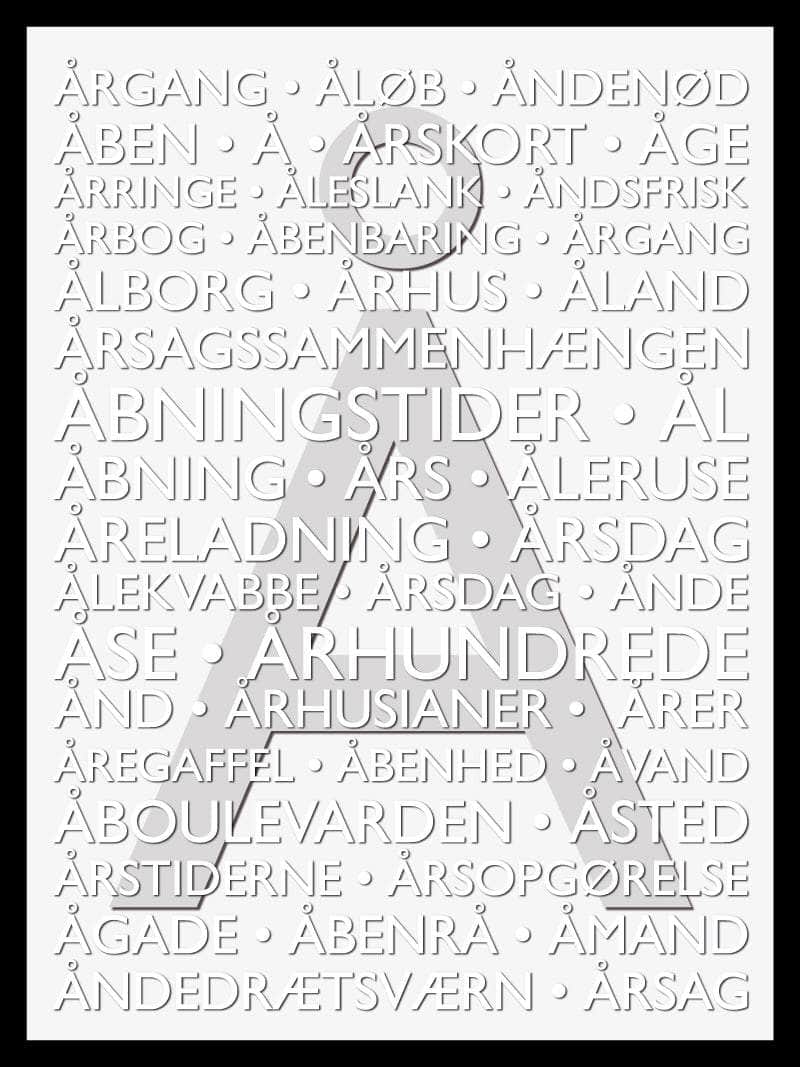 Alfabet   Plakat   å