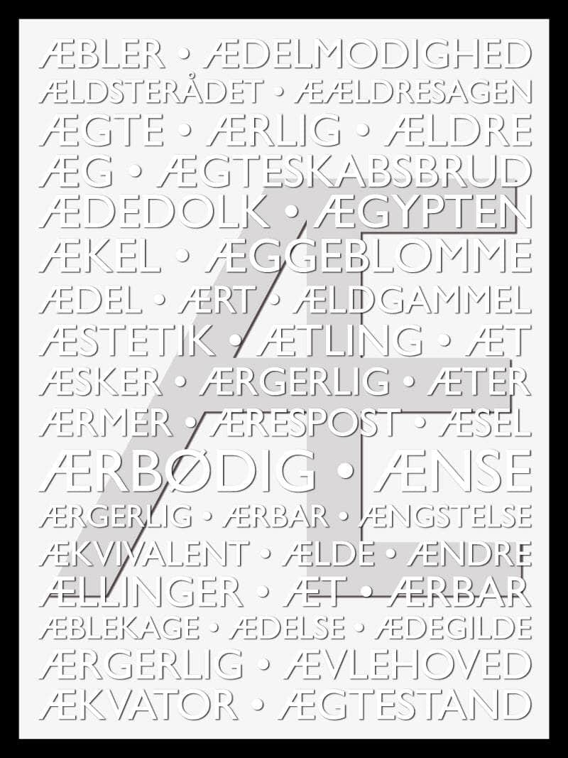 Alfabet   Plakat   æ