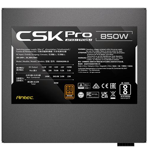 Antec   Csk850   Pro   Ec   Strømforsygning   Geekd   Dk