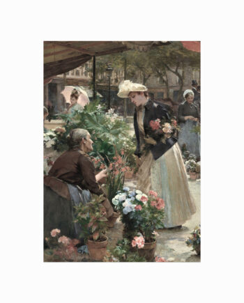 Antik   Plakat    Flower   Market