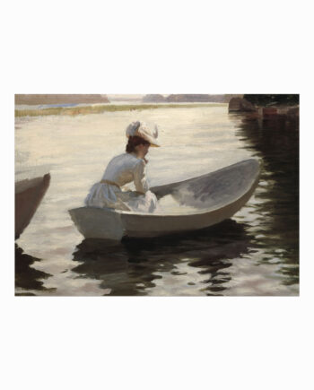 Antik   Plakat    On   The   Lake