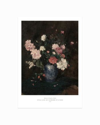 Antik   Plakat    Still   Life   Of   Flowers   In   A   Vase
