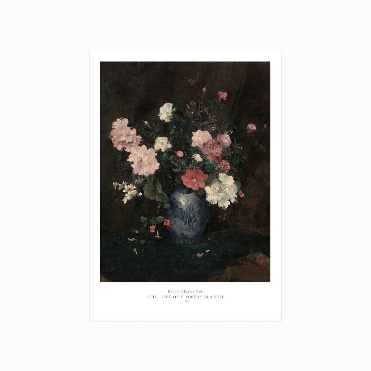 Antik Plakat Still Life Of Flowers In A Vase