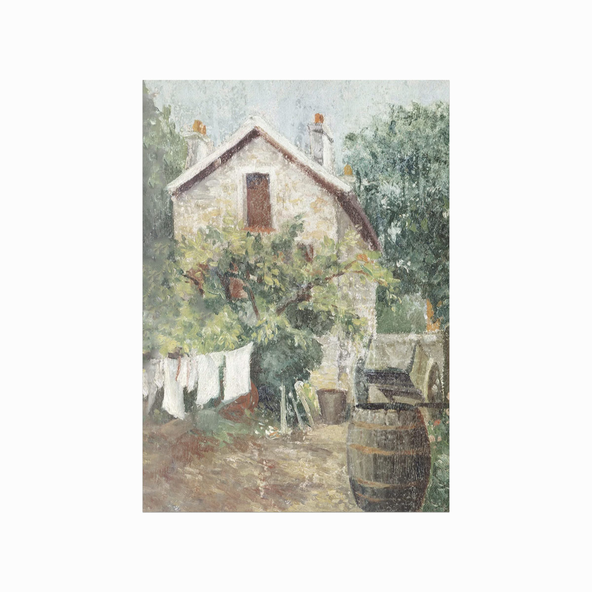 Antik Plakat White Linen