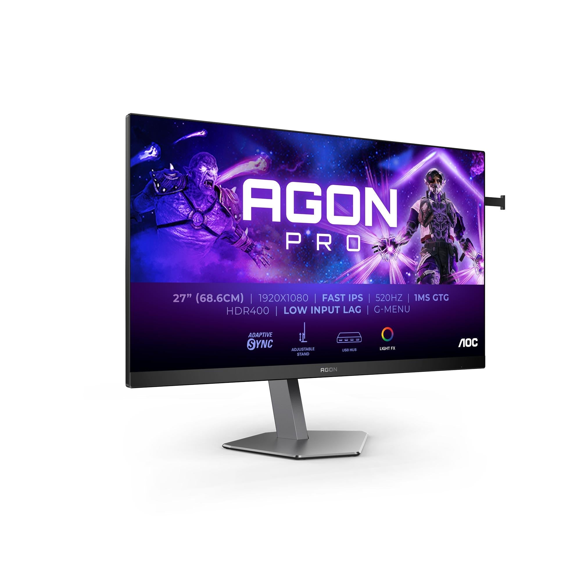 Aoc   Ag276fk   Agon   27   Quot    Gamingskærm   520hz   Geekd   Dk