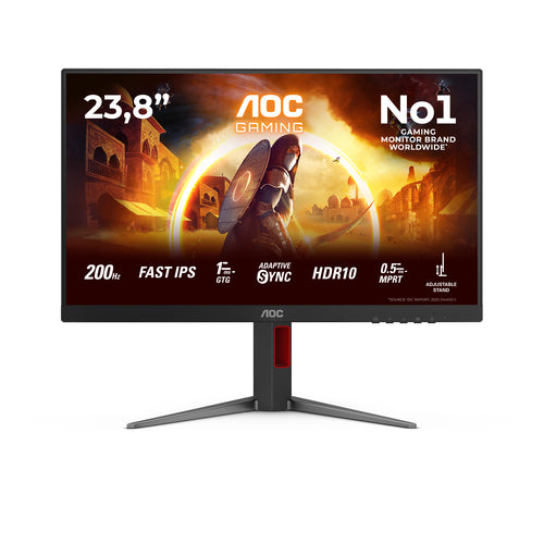 Aoc   G4   24g4ha   24   Fast   Ips   1920   X   1080    Full   Hd    Displayport   Hdmi   200   Hz   Skærm   Geekd   Dk