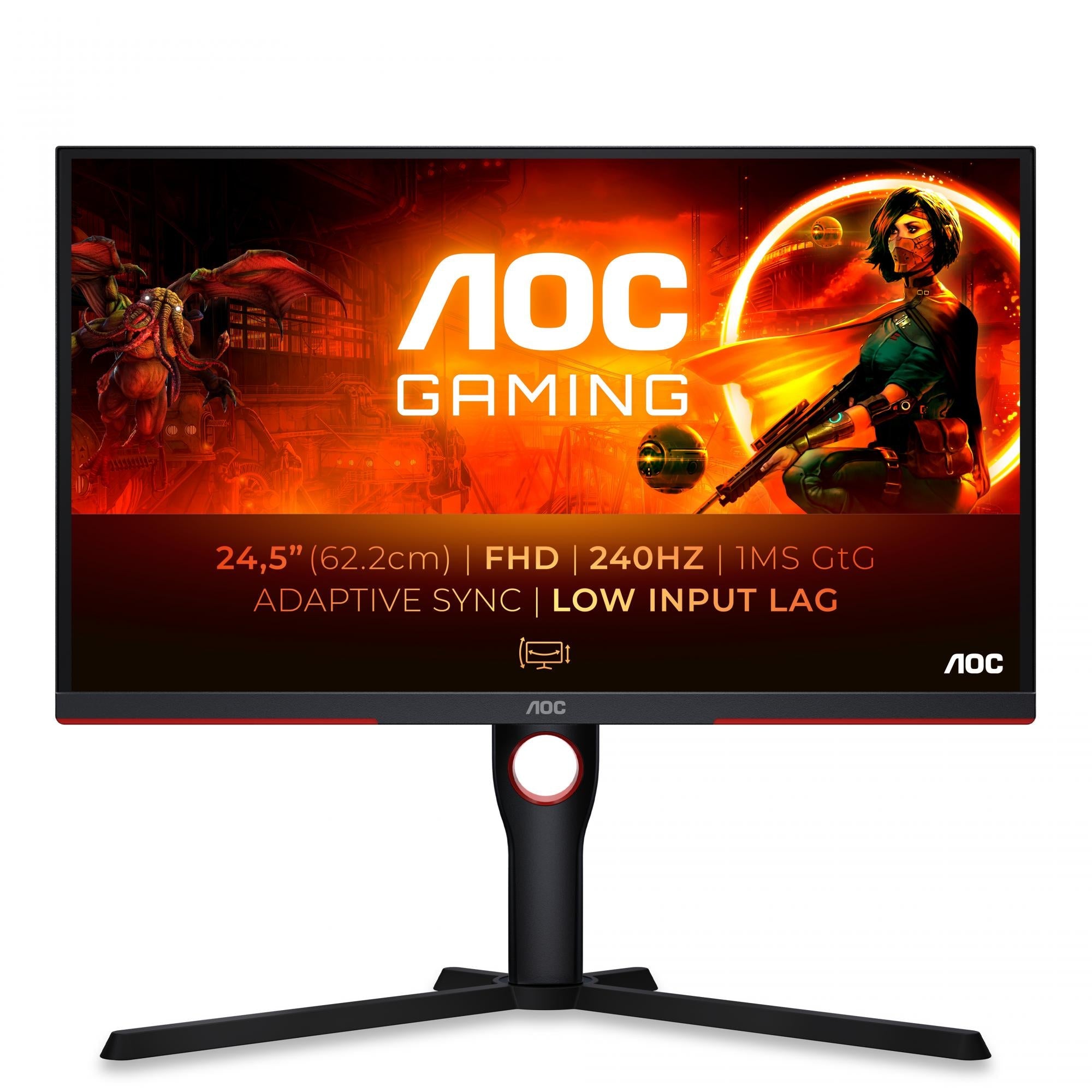 Aoc   25g3zm   Bk   25   Quot    Gamingskærm   240hz