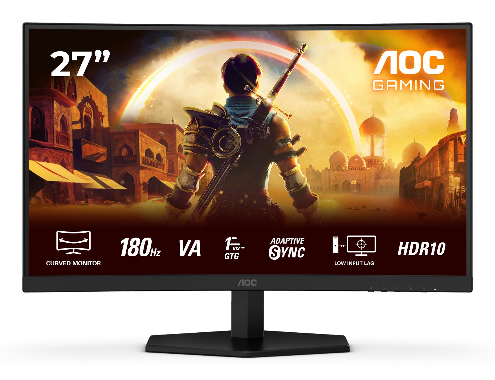 Aoc   Gaming   C27g42e   27   Quot    1920x1080   1ms   180hz   Gaming   Skærm   Geekd   Dk