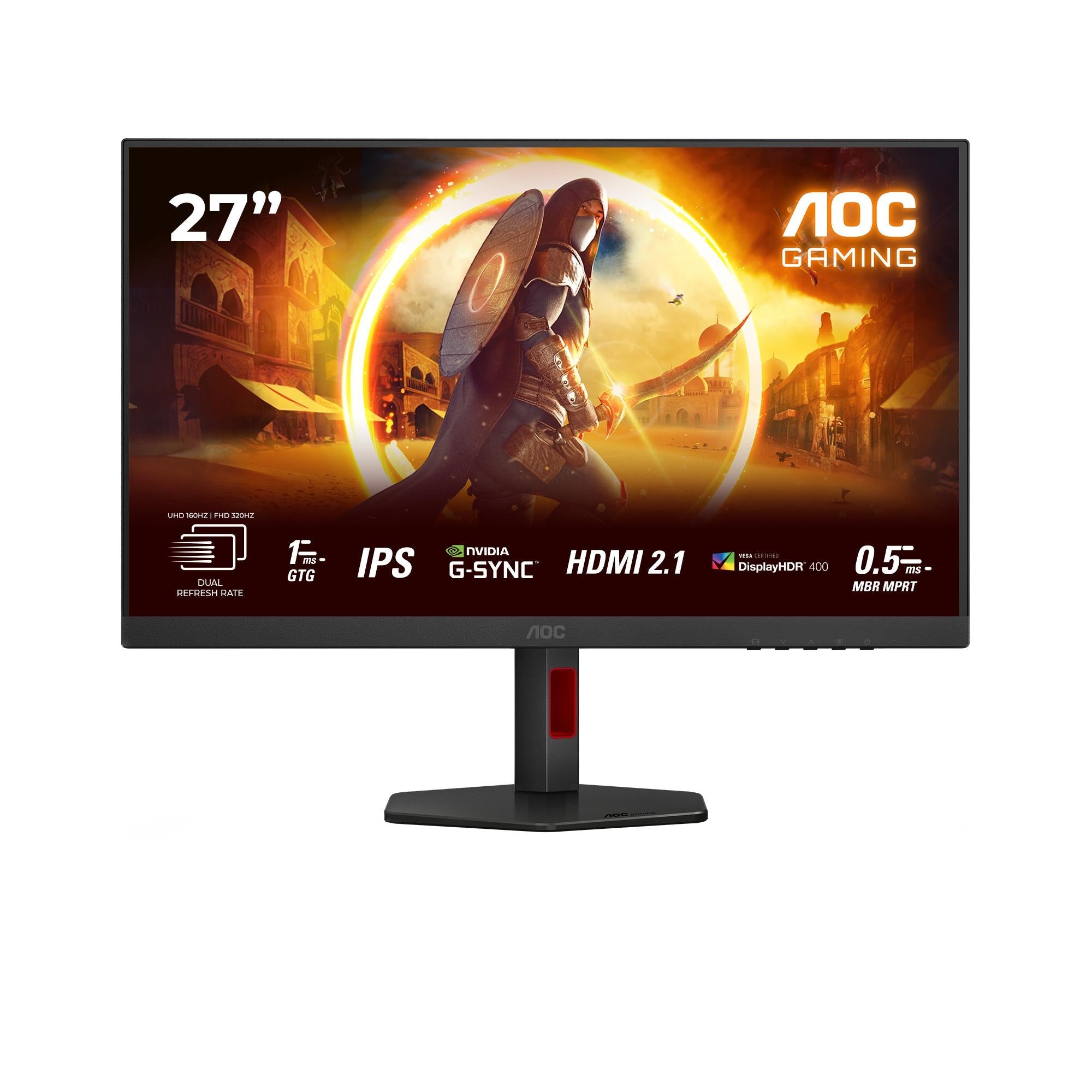 Aoc   U27g4r   27â    Dual   Frame   3840x2160   1ms   320hz   Gaming   Skærm   Geekd   Dk