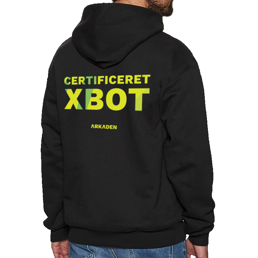 Arkaden   Xbot   Hoodie     Sort       -