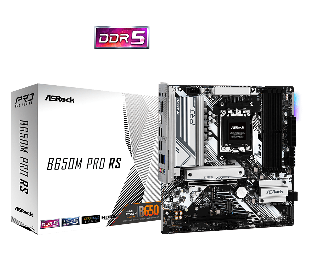 Asrock   B650m   Pro   Rs   Bundkort