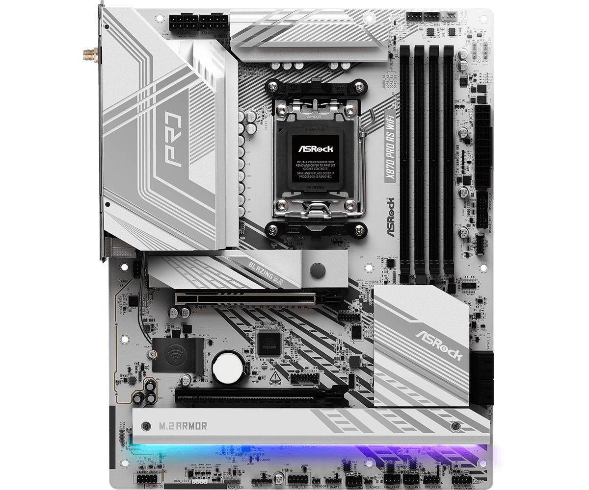 Asrock   X870   Pro   Rs   Wifi   Motherboard   Atx   Am5   Socket   Ddr5   Bundkort   Geekd   Dk